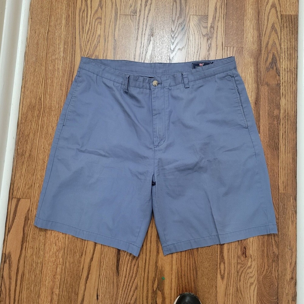 Vineyard Vines Shorts Mens Size 40 Blue Chino Shorts Casual Cotton